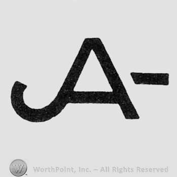 Monogram of letters JA.