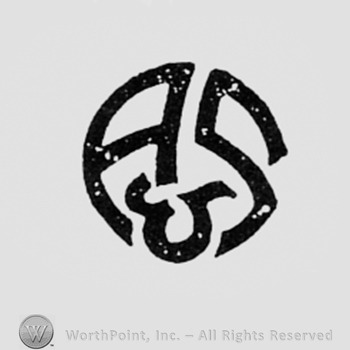 Monogram of letters A & S.