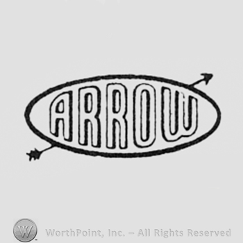 Word ARROW inside an oval, and an arrow behind.