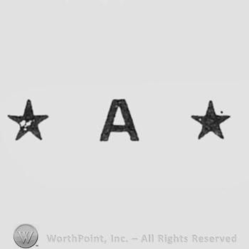 Letters A between stars.