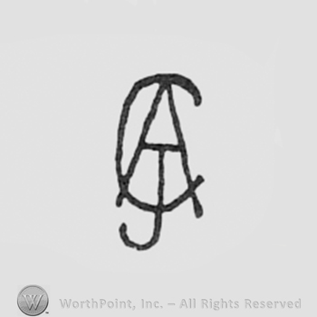 Monogram of letters AJC.