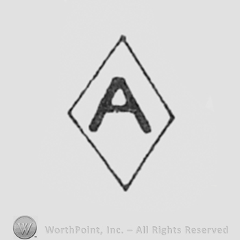 Letter A inside a diamond.