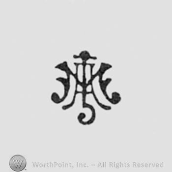 Monogram of letters MJA.