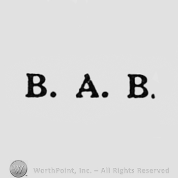 Letters BAB.
