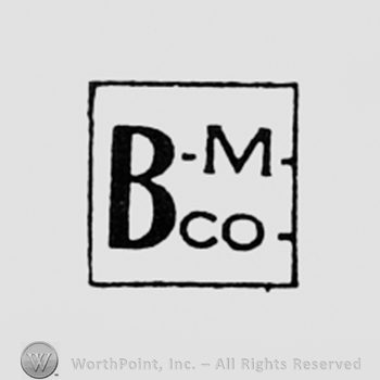 Letters B M and CO inside a square.