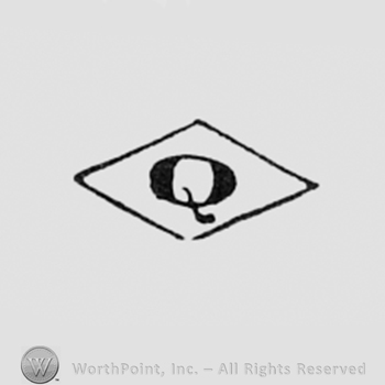 Letter Q inside a diamond.