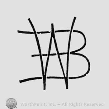Monogram of letters W and B.