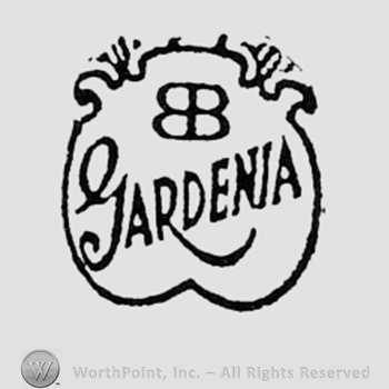 Double B and word GARDENIA inside a circle.
