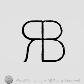 Monogram of letters R and B.