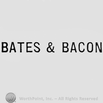 Words BATES & BACON.