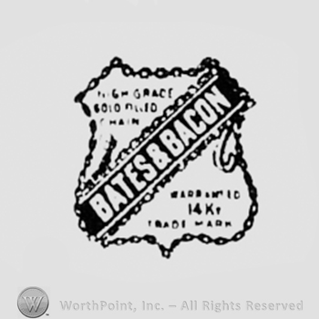 Words BATES & BACON written on a shield.