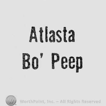 Words: ATLASTA BO' PEEP.