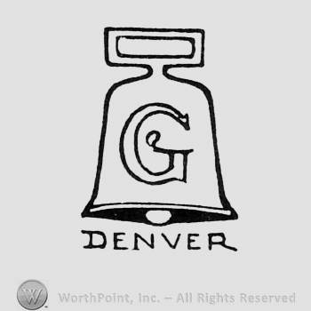 Letter G written on a bell, and word DENVER written bellow.