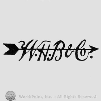 Letters WHB&CO pierced by an arrow.