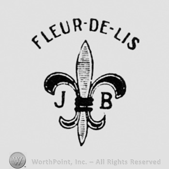 Fleur-de-lis and letters J and B.
