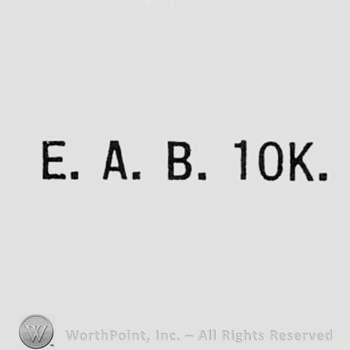 Letters E.A.B 10K.