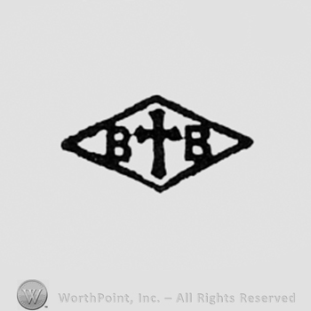 Double B and a cross, all inside a diamond.