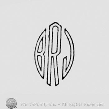 Monogram of letters B, R and J.