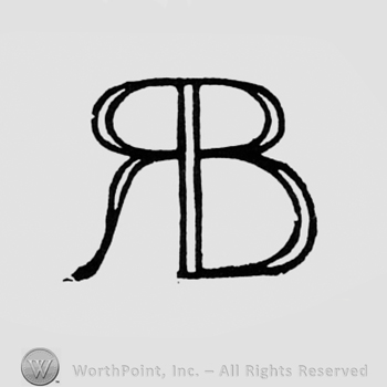 Monogram of letters R and B.