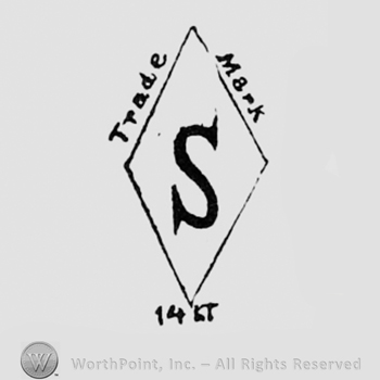 Leter S inside a diamond; words TRADE MARK 14K.