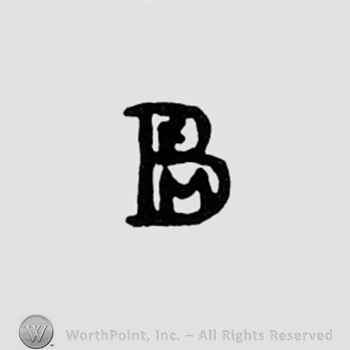 Letters F and M inside letter B.