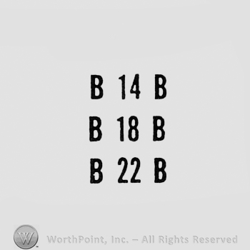 Three lines with double B and numbers 14, 18, 22 between.