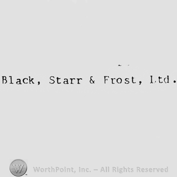 Words BLACK, STAR & FROST LTD.