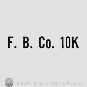 Letters F,B Co and 10k.