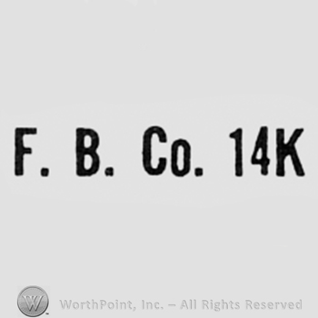 Letters F,B Co and 14k.