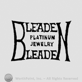 Words BLEADEN PLATINUM JEWELRY.
