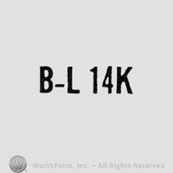 Letters B, L and 14k.