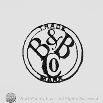 Letters B&B Co, inside a double circle with TRADE MARK written on the edge.