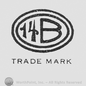 14B written inside an oval.