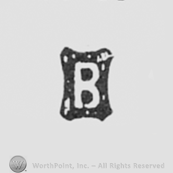 Letter B inside a black square.