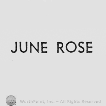 Word JUNE ROSE.