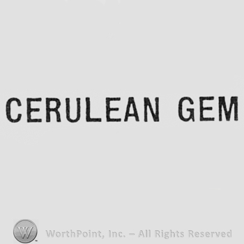 Words CERULEAN GEM.