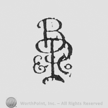 Monogram of letters B and P.
