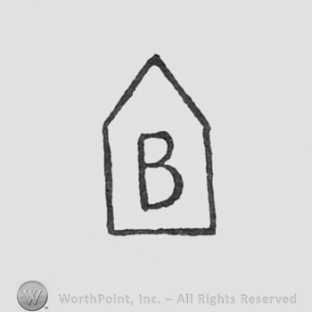 Letter b inside a house shape.