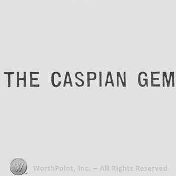 Text: THE CASPIAN GEM.