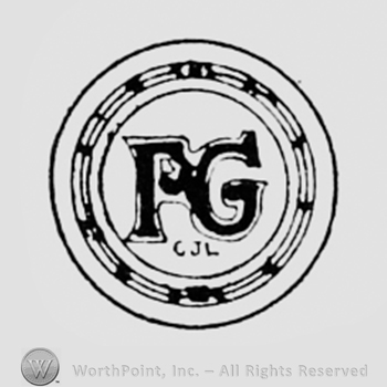 Letters P and G inside a circle.
