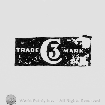 Crescent and number 3; TRADE MARK written one side and another, all inside a black rectangle.