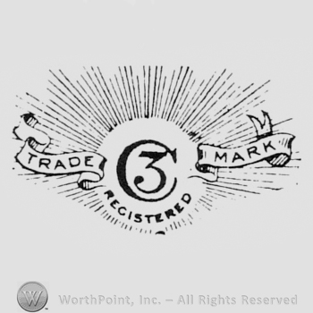 Crescent and number 3; TRADE MARK written one side and another; word REGISTERED written bellow.