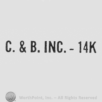 Letters C & B INC. 14K.