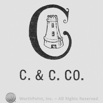 Tower inside letter C; letters C&C CO written bellow.