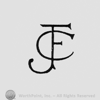 Monogram of letters J,F and C.