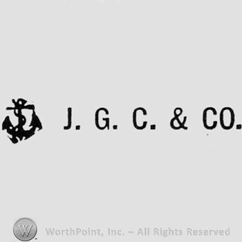 Anchor and letters J,G,C & CO.