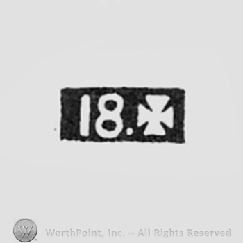 18 and a cross inside a black rectangle.