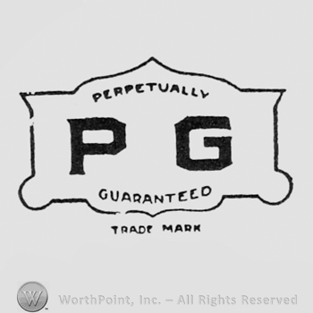 Letters P and G, and words PERPETUALLY GUARANTEED over a shield