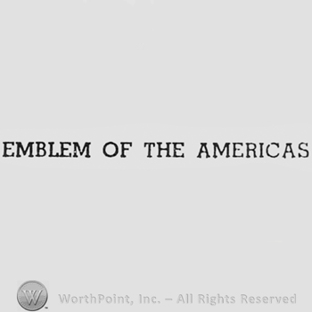 Words EMBLEM OF THE AMERICAS.
