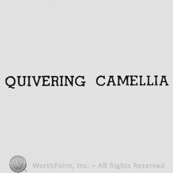 Words QUIVERING CAMELLIA.